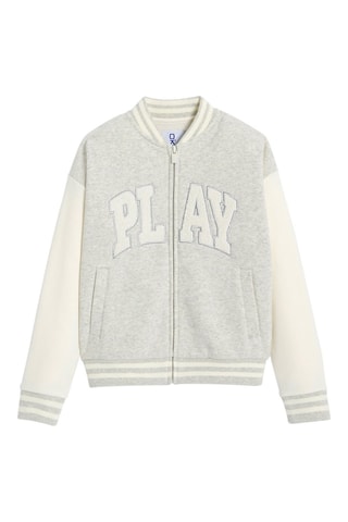 Giubbotto - Grigio melange e bianco - Okaïdi