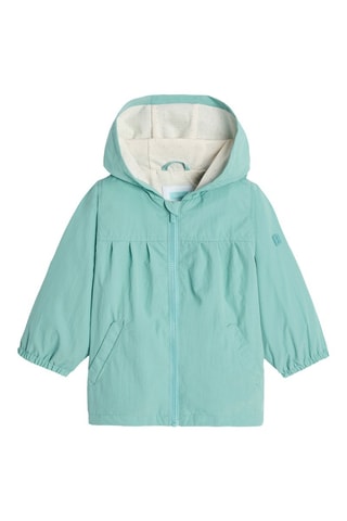 Giacca a vento con cappuccio - Verde acqua - Obaïbi