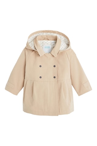 Impermeabile con cappuccio - Beige - Obaïbi