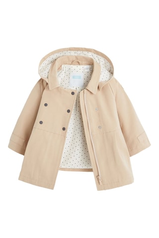 Impermeabile con cappuccio - Beige - Obaïbi