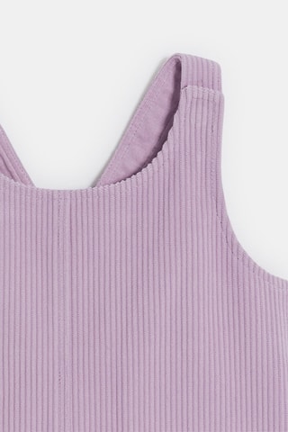 Abito salopette in velluto - Malva - Obaïbi