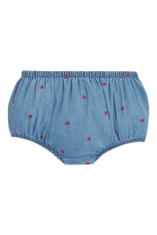 Abito e bloomer in jeans - Cobalto - Obaïbi