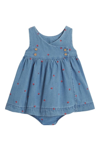 Abito e bloomer in jeans - Cobalto - Obaïbi