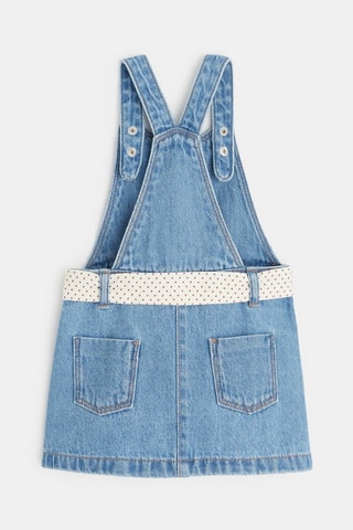 Abito salopette in jeans - Celeste - Obaïbi