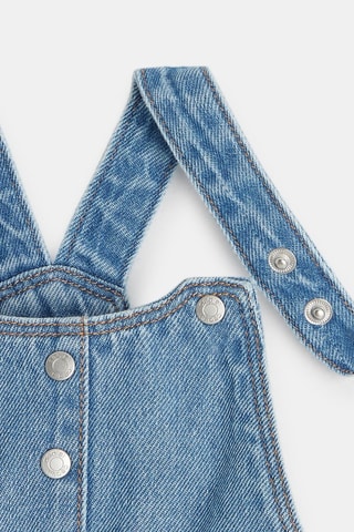 Abito salopette in jeans - Celeste - Obaïbi