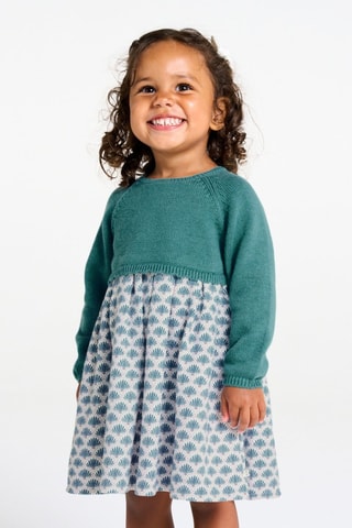 Abito effetto trompe-l’œil - Verde chiaro - Obaïbi