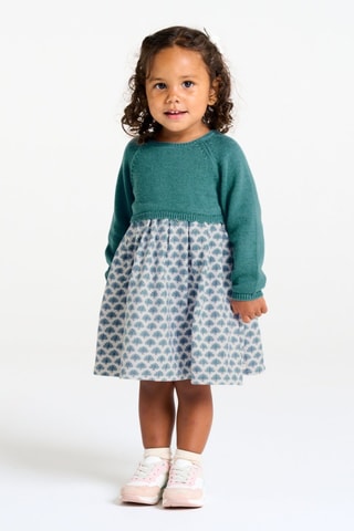 Abito effetto trompe-l’œil - Verde chiaro - Obaïbi