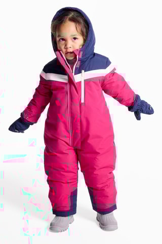 Tutina imbottita con cappuccio - Fucsia - Obaïbi