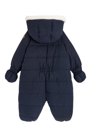 Tutina imbottita con cappuccio - Navy - Obaïbi