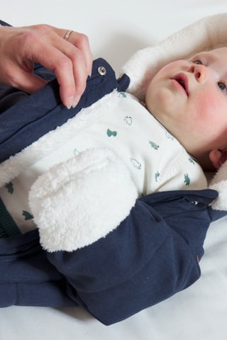 Tutina imbottita con cappuccio - Navy - Obaïbi