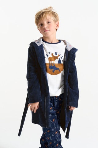 Accappatoio con cappuccio - Navy - Okaïdi