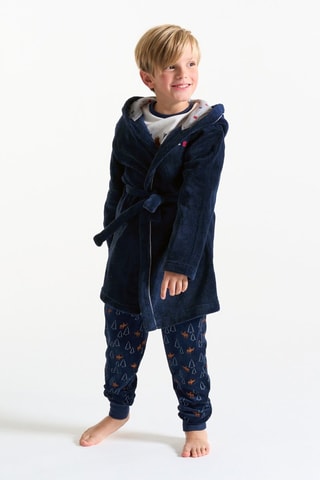 Accappatoio con cappuccio - Navy - Okaïdi