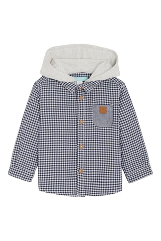 Camicia con cappuccio - Navy - Obaïbi