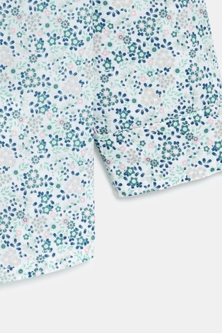 Camicia in lino - Bianco e verde - Okaïdi