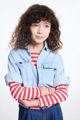 Sovracamicia in jeans - Celeste - Okaïdi