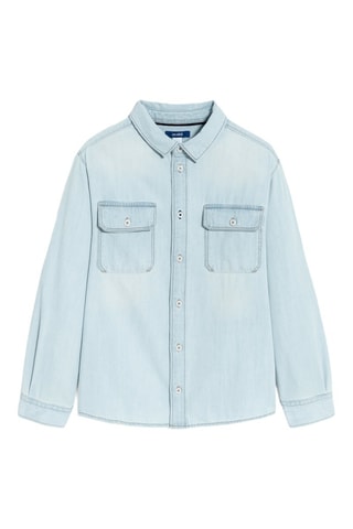 Sovracamicia in jeans - Celeste - Okaïdi