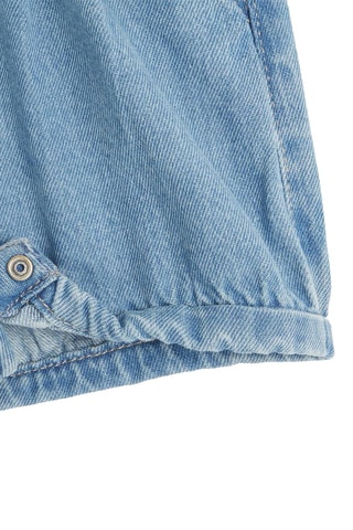 Salopette corta in jeans - Celeste - Obaïbi