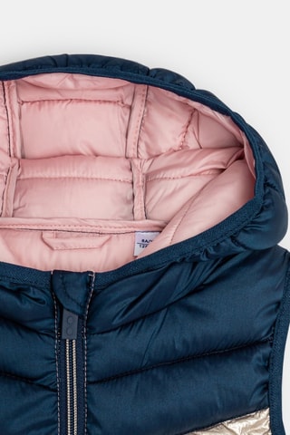 Piumino senza maniche con cappuccio - Navy - Okaïdi