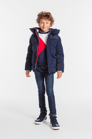 Piumino con cappuccio - Navy - Okaïdi