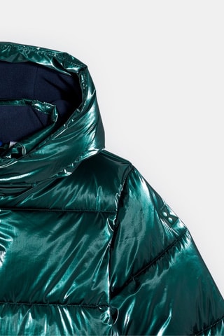 Piumino con cappuccio - Verde scuro - Okaïdi