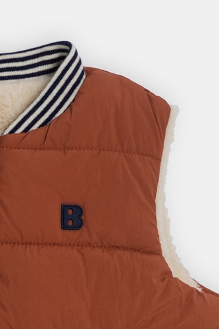 Piumino senza maniche double face - Marrone - Obaïbi