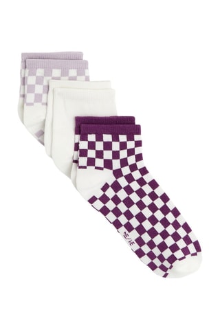 3 paia di calze - Viola - Okaïdi