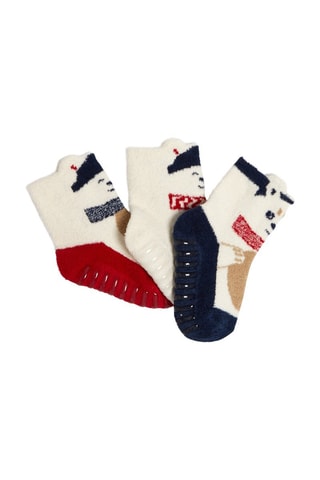 3 paia di calze antiscivolo - Bianco - Obaïbi