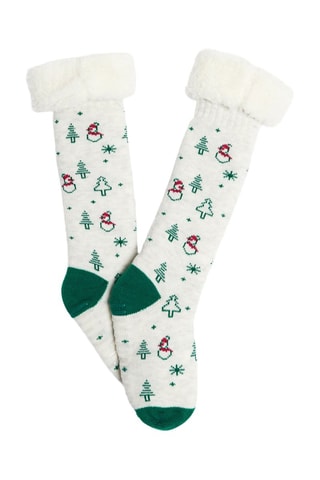 Calze antiscivolo - Grigio chiaro melange - Okaïdi