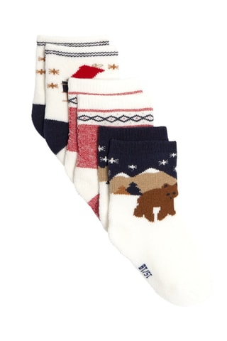 3 paia di calze - Navy e bianco - Obaïbi