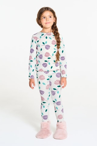 Pigiama - Bianco e viola - Okaïdi