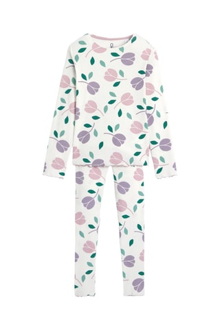 Pigiama - Bianco e viola - Okaïdi