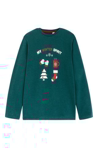 T-shirt - Verde scuro - Okaïdi