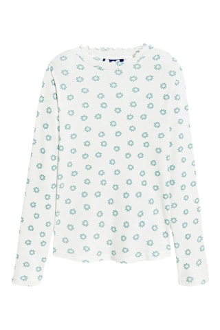 T-shirt - Verde e bianco - Okaïdi