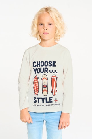 T-shirt - Bianco - Okaïdi