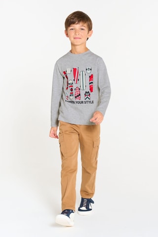 T-shirt - Grigio - Okaïdi