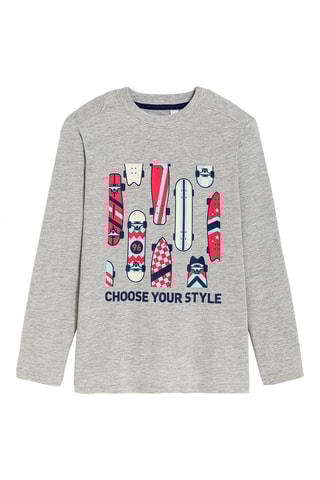 T-shirt - Grigio - Okaïdi