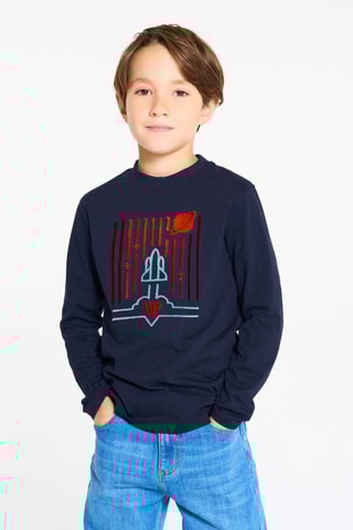 T-shirt - Navy - Okaïdi