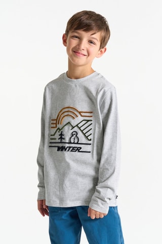 T-shirt - Grigio melange - Okaïdi