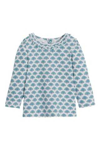 Abito salopette in velluto e blusa - Verde e navy - Obaïbi