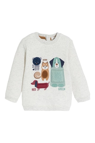 Felpa - Grigio chiaro melange - Obaïbi