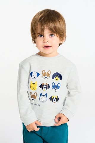 Felpa - Grigio chiaro melange - Obaïbi