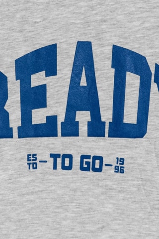 Felpa con cappuccio - Grigio chiaro melange - Okaïdi