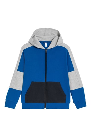 Felpa con cappuccio - Blu elettrico - Okaïdi