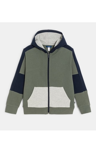 Felpa con cappuccio - Verde scuro - Okaïdi