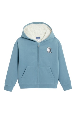 Felpa con cappuccio - Celeste - Okaïdi