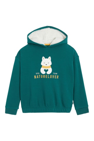 Felpa con cappuccio - Verde scuro - Okaïdi