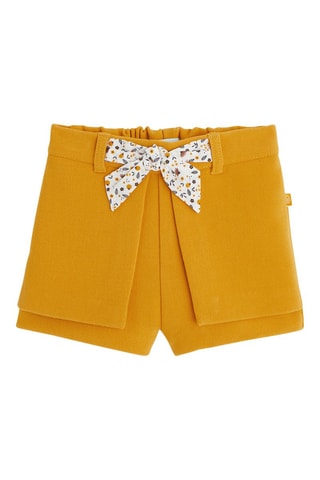 Shorts effetto trompe-l’œil - Senape - Obaïbi