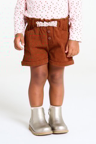 Shorts in velluto - Marrone - Obaïbi