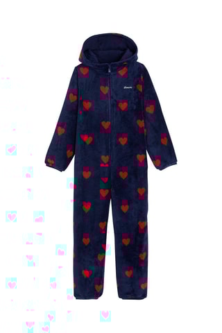 Tuta con cappuccio in velluto - Navy - Okaïdi