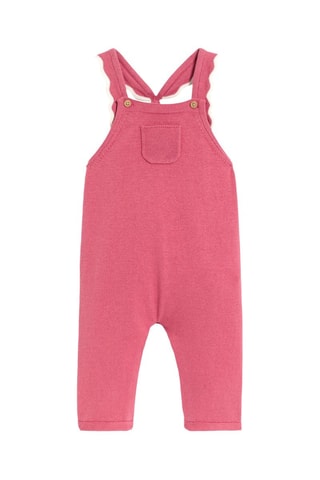 Body e salopette - Bianco e rosa - Obaïbi